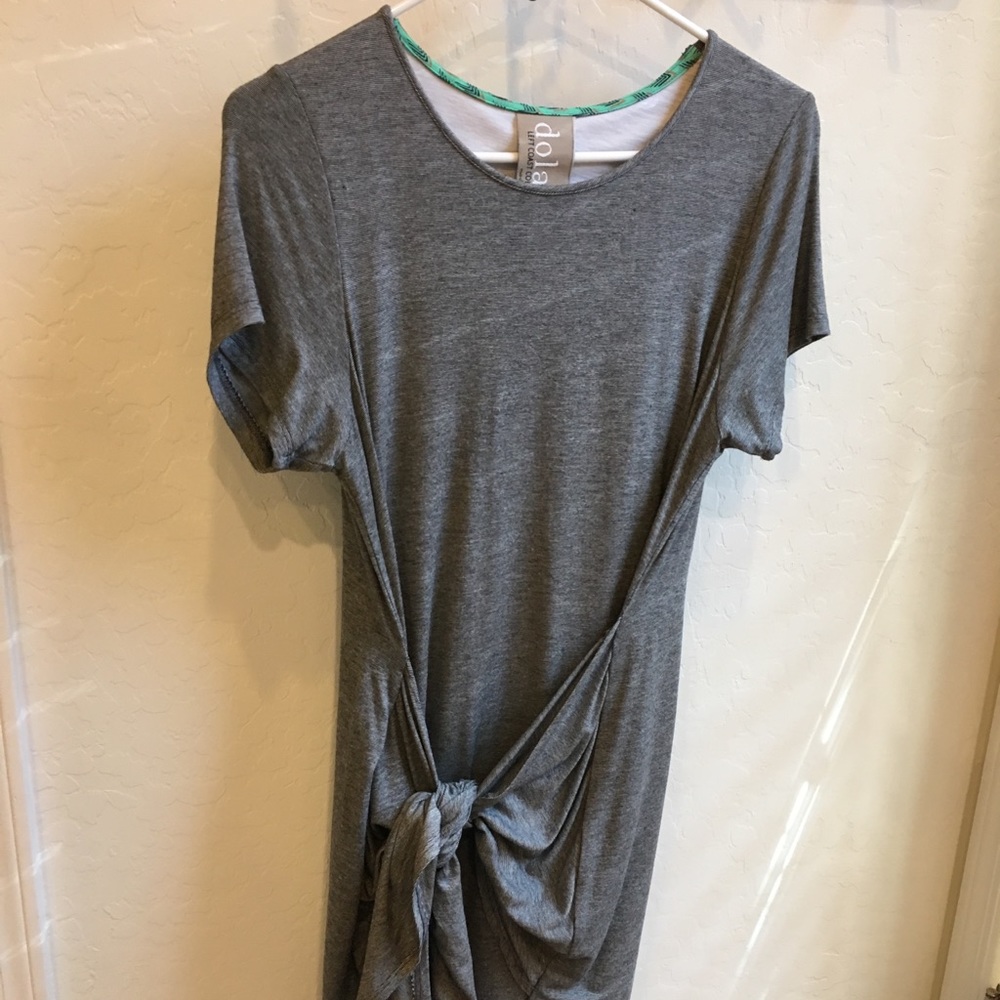 Dolan Left Coast Tied T Shirt Dress - Picture 3 of 7
